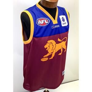 NWT Brisbane Lions Jersey Russell Athletic AFL Football AAPT Mens Sz XL